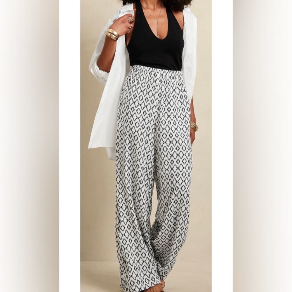 Banana Republic Factory Wide-Leg Drapey Pant
